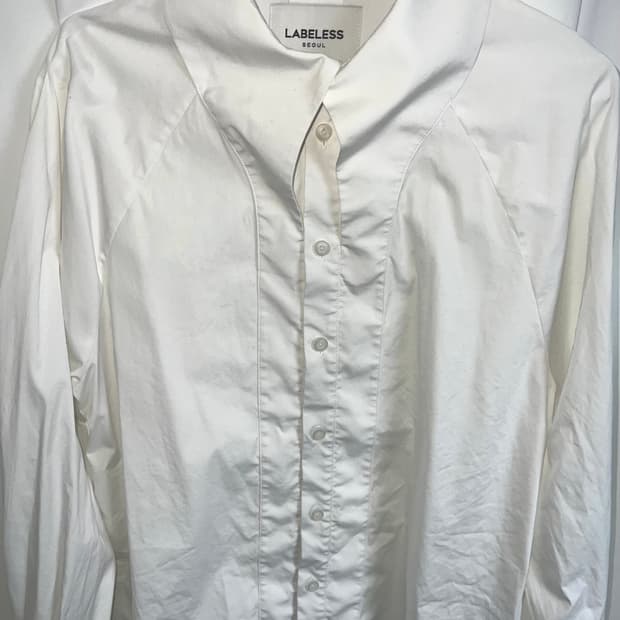 Labeless 화이트 드레스 셔츠