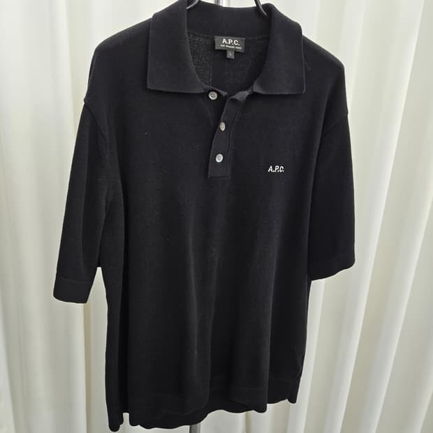 [L] 아페쎄 A.P.C 피케 카라티 블랙