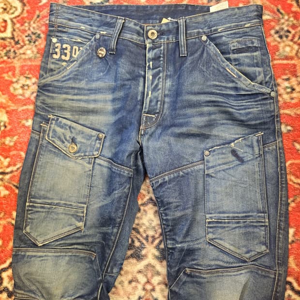 지스타로우(G-Star RAW) 3D 바이커 데님팬츠