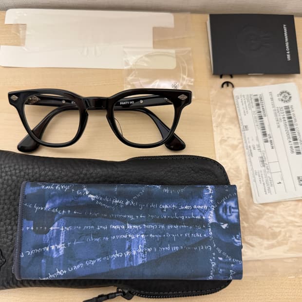 크롬하츠 뿔테 안경 팬티호 panty ho bk 블랙 실버 (단종)