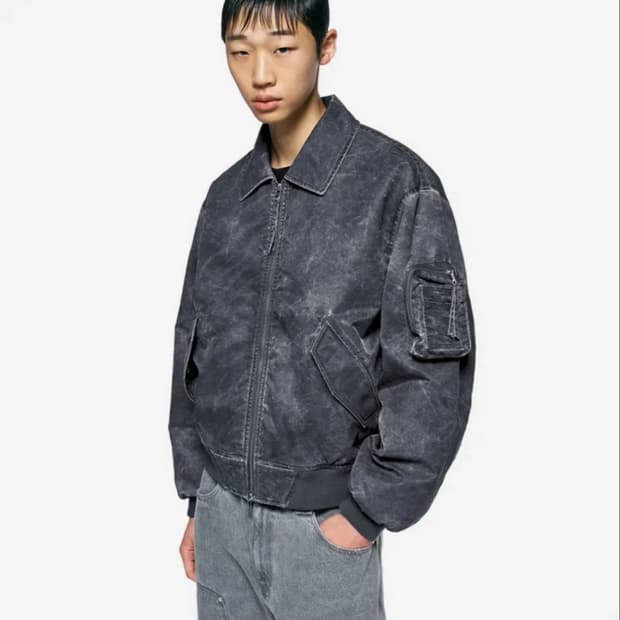 인사일런스 피그먼트 워시드 MA-1 자켓(s)