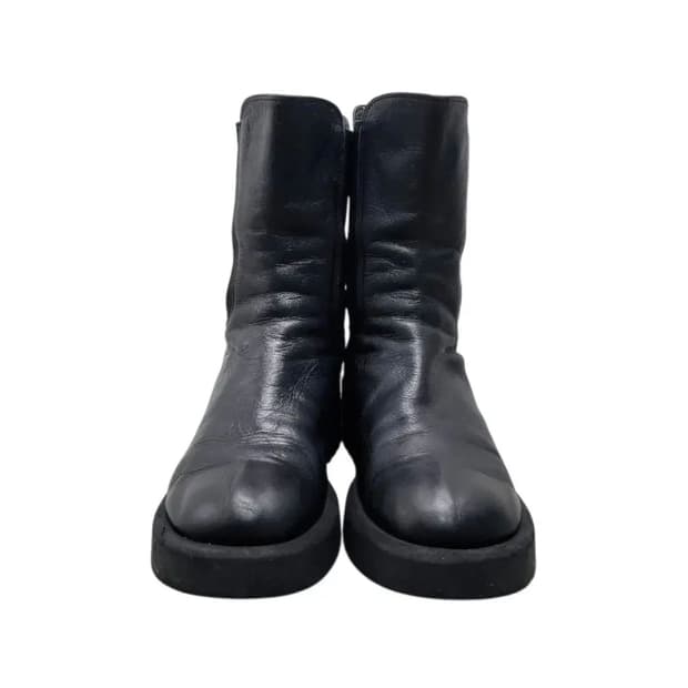 요지 야마모토 느와르 레더 첼시 부츠