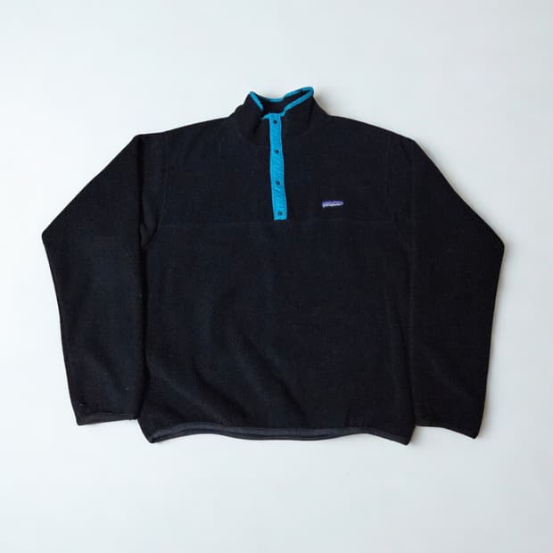 (L)파타고니아 90s~ 신칠라 vtg블랙 컬러 플리스 후리스