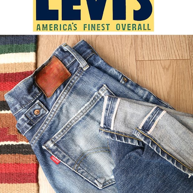 
일본판 90S LEVIS LVC 리바이스 702XX 빅 E 셀비지 데님