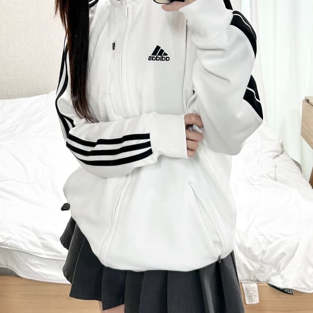 아디다스 사이드라인 화이트 져지