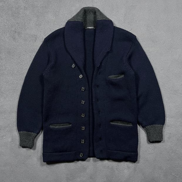 코스튬 내셔널 울 숄카라 니트 가디건