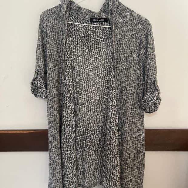 세살맥비 후드 가디건