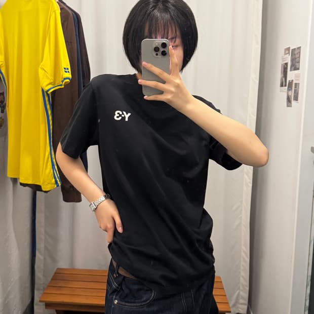 y-3 로고티셔츠