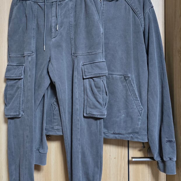[준지][M/46] 21fw 가먼트다잉 조거 셋업