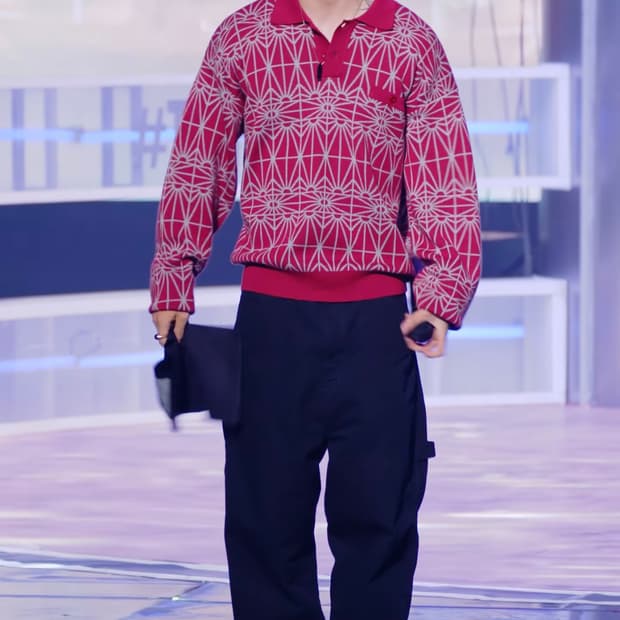 [M] 라스벳 울 폴로 셔츠 긴팔