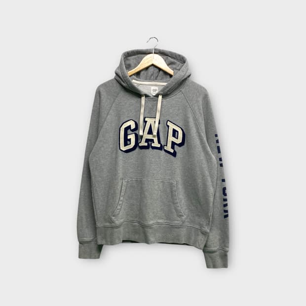 GAP로고 그레이 후드티 M 