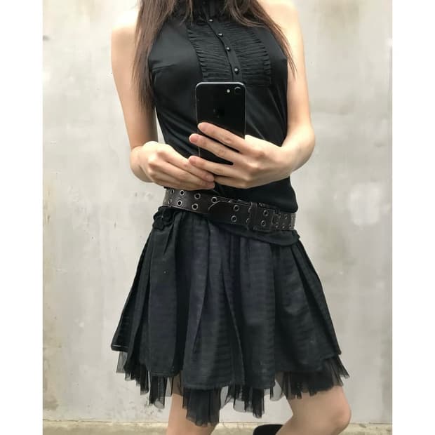 레이어드 샤스커트