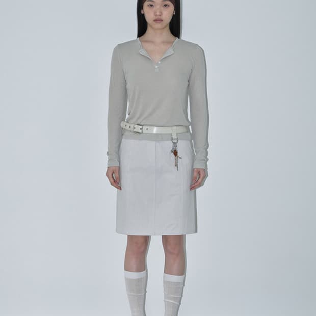 텍스트룸 Marlene Midi Skirt Cream