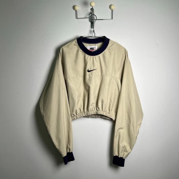 NIKE 나이키 올드스쿨 리메이크 크롭 바람막이 웜업 L