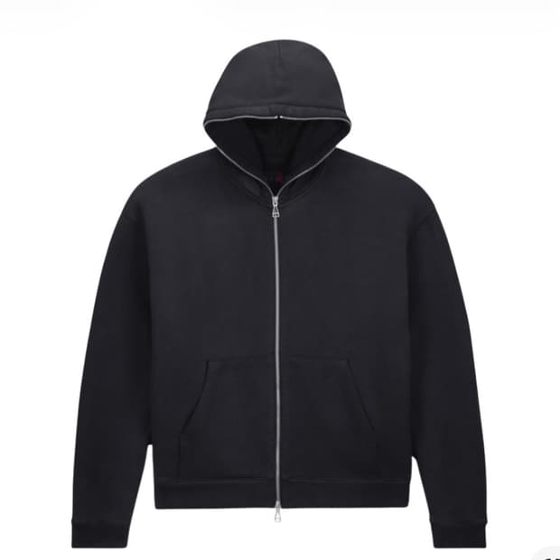 조던 x 트래비스 스캇 풀집 후드 블랙