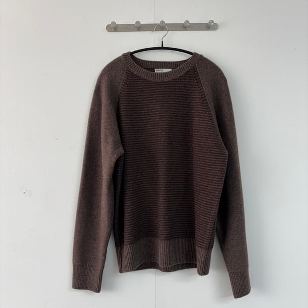니틀리 울 니트 브라운 3사이즈