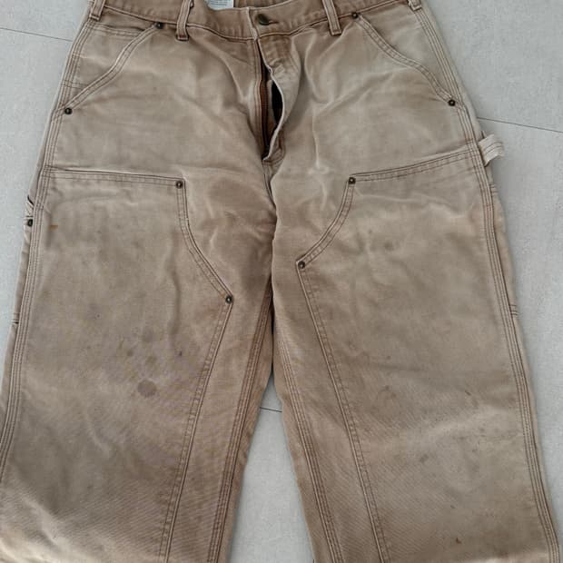 칼하트 더블니 브라운 팬츠 34사이즈