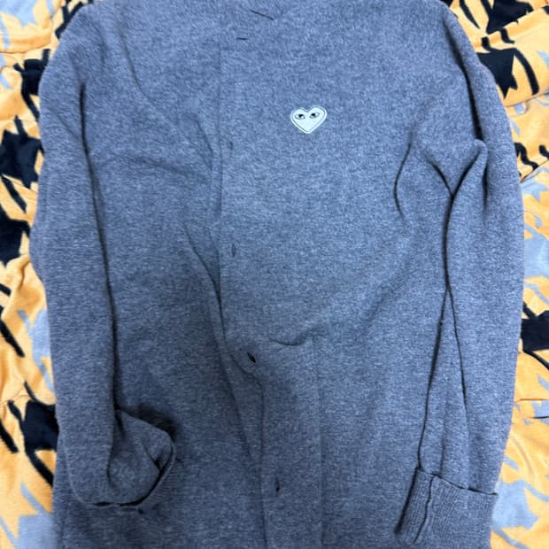 꼼데 가디건 신형 U넥 XXL