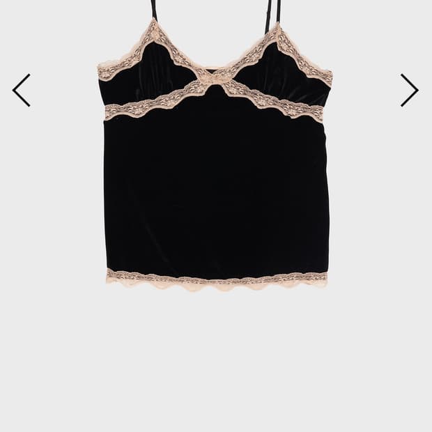 [Dared] 데어드 레이스 벨벳 캐미솔