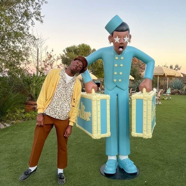 70s IZOD 라코스테 아크릴 가디건 옐로우