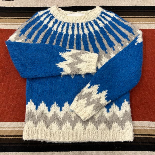 앤더슨벨 핸드메이드 노르딕 크루넥 스웨터
