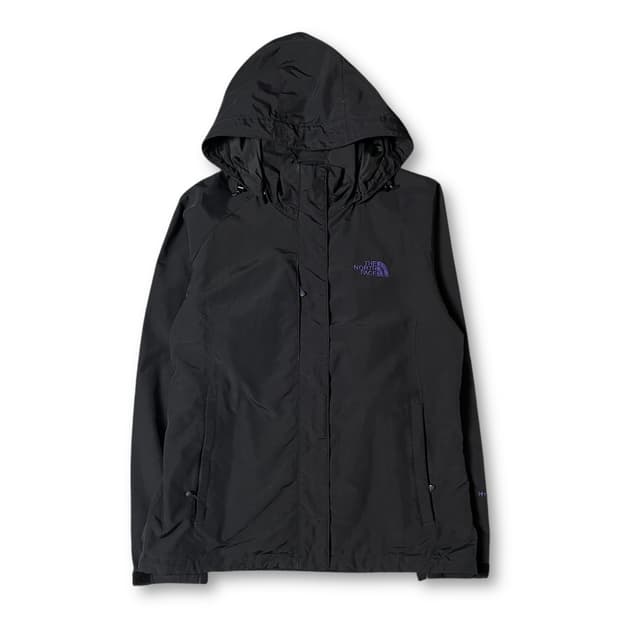 노스페이스 퍼플로고 블랙 나일론 바람막이 자켓 85