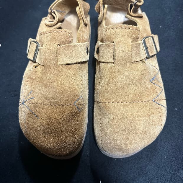 폴리테루 슬라이더 카멜 뮬 2사이즈