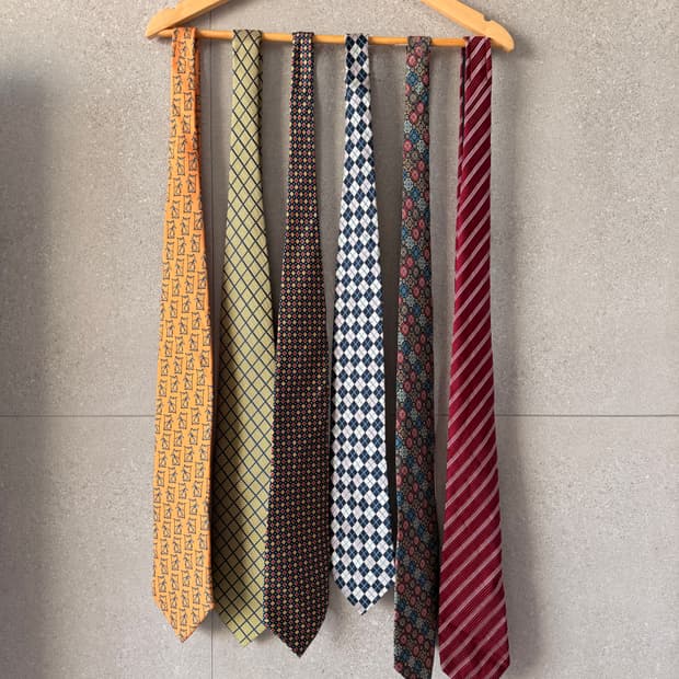일본빈티지 실크 넥타이 발망