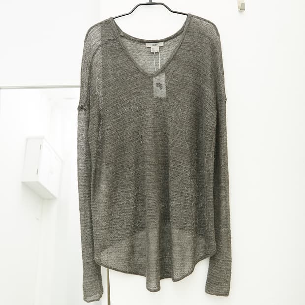 U-neck Sheer Sweater