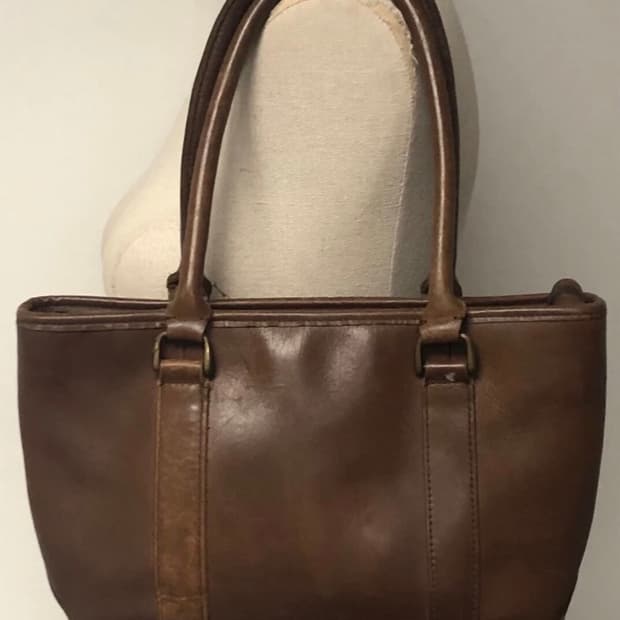 L.L.Bean Field & Town 레더 토트백 / 엘엘빈 빈티지 /