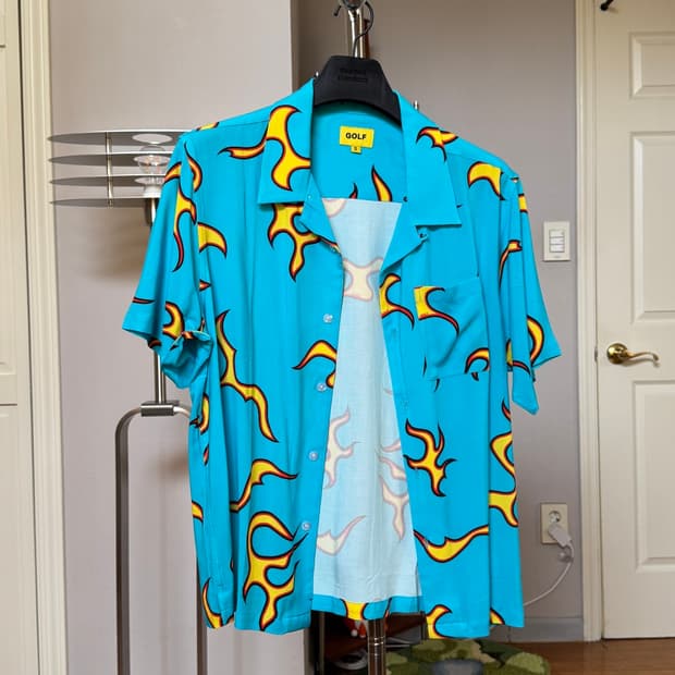골프왕 Golf Wang Flame Button Up