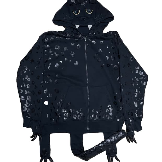 Jeremy Scott x Adidas Leopard Cat Hoodie