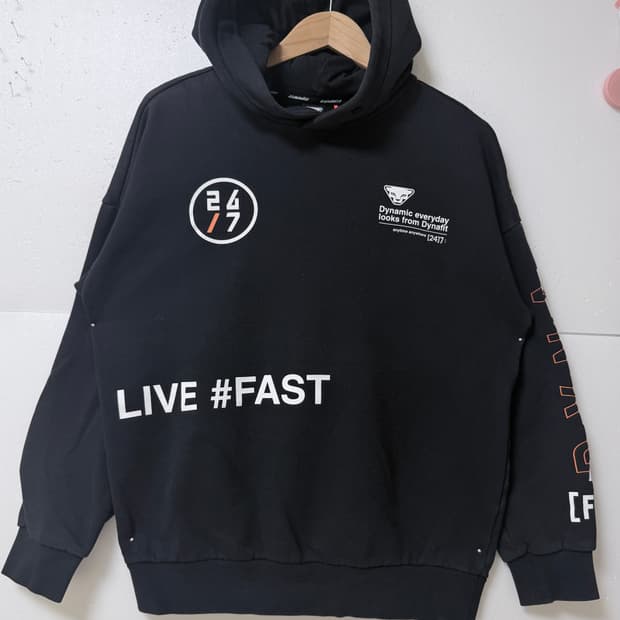 다이나핏(DYNAFIT) 후드티 블랙 트레이닝 M