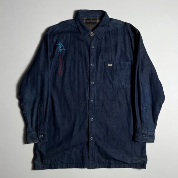 푸부 FUBU 02's 리버시블 데님 셔츠 R2934