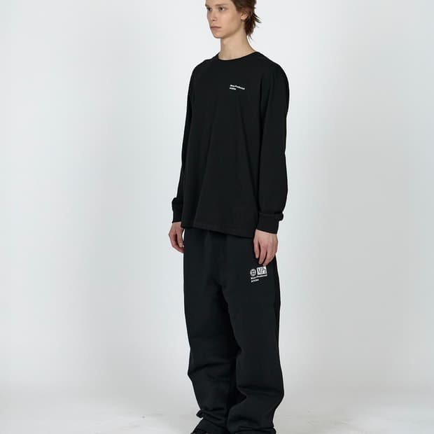 플라스틱프로덕트 MPa CONTRAST SWEATPANTS (BLACK)