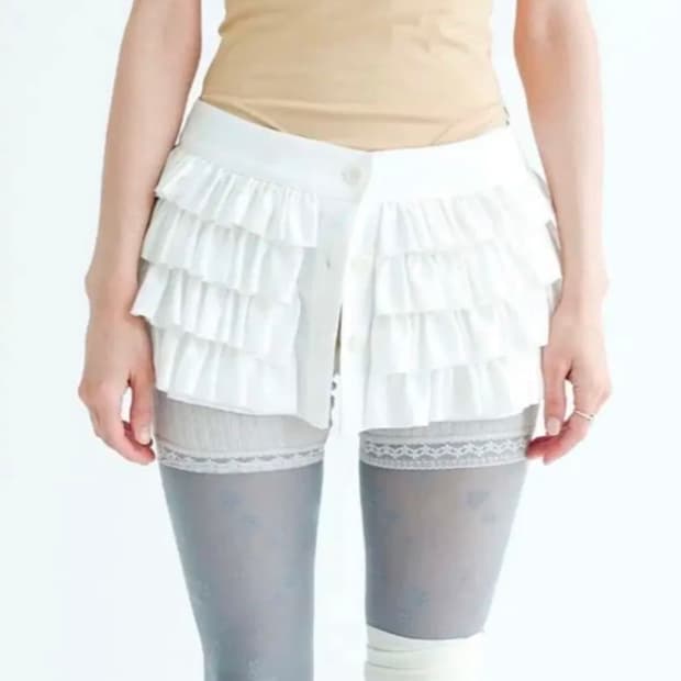 샵페어리 백버클 캉캉 스커트 s