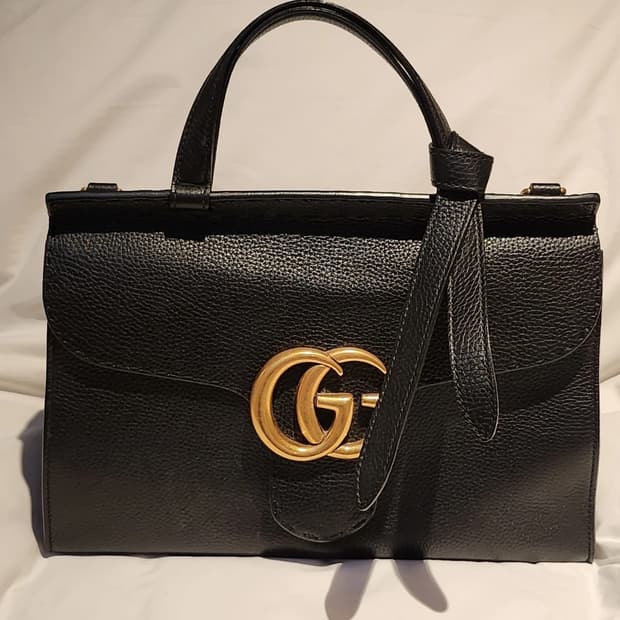 구찌 GG 마몽 탑핸들 토트 크로스백