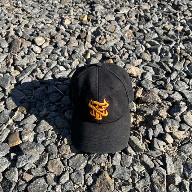 vintage no fear flame logo cap