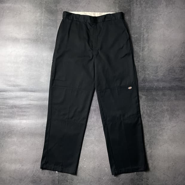 DICKIES 디키즈 빈티지 블랙 더블니 워크 팬츠 A00953