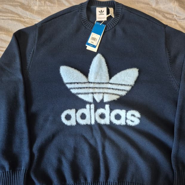 (새상품) 아디다스 프리미엄 니티드 트레포일 jc6349 니트