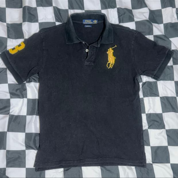 폴로 빅포니 검정 카라티 금장