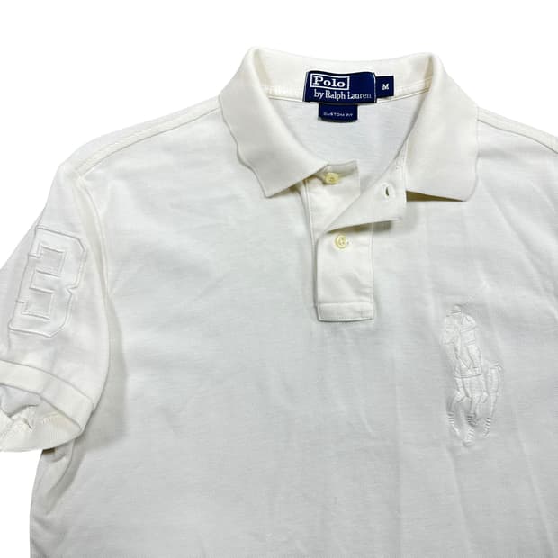✨ (바배) 폴로 랄프로렌 화이트 빅포니 카라 반팔티