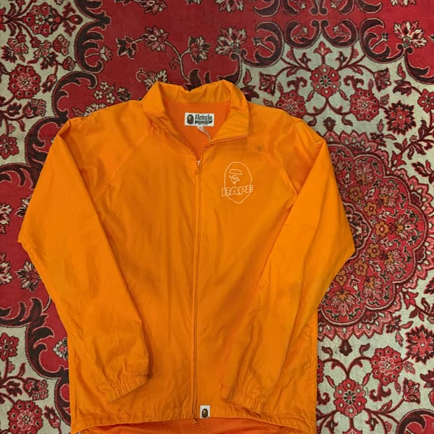 A BATHING APE Orange Windbreaker