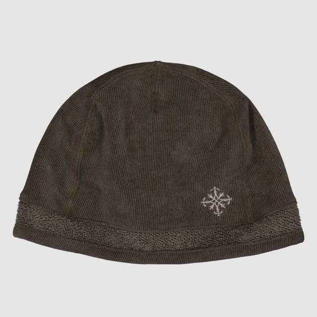 슬로우애시드 플리스 부쉬 비니 브라운