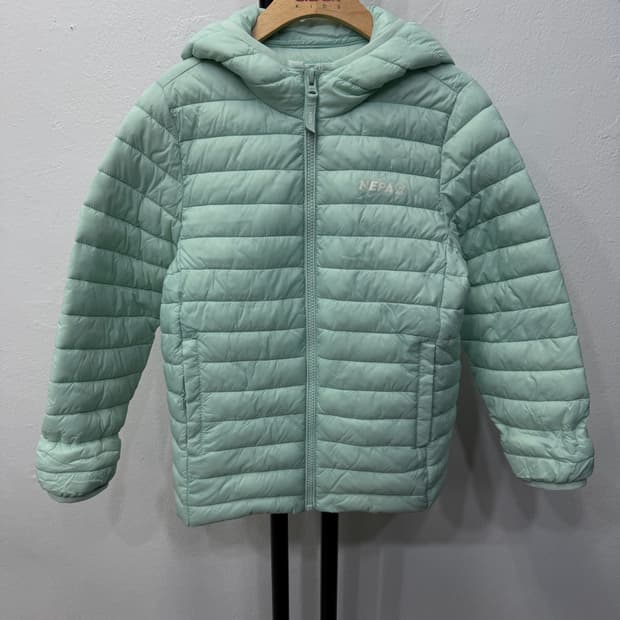 정품) 네파 키즈 경량 패딩 민트색 130