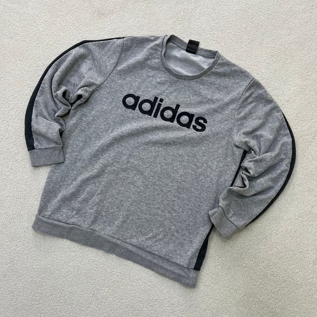 3XL 아디다스 빅로고 긴팔 맨투맨 0325M