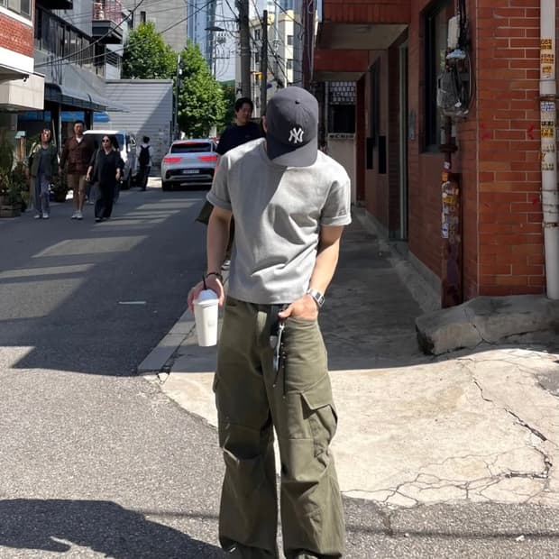 다이브인 크롭반팔 UNIFORM CROP T-SHIRTS (MELANGE