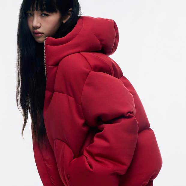 HWASAN 화산 텔레토비 버블 자켓 패딩 레드