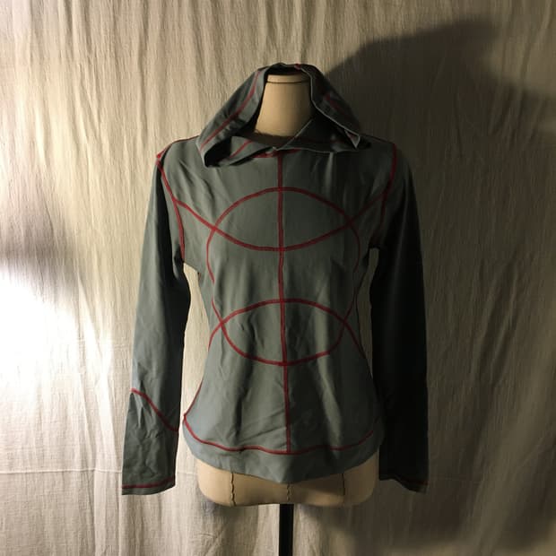 2000s FÖTUS グレーパーカー hoodie