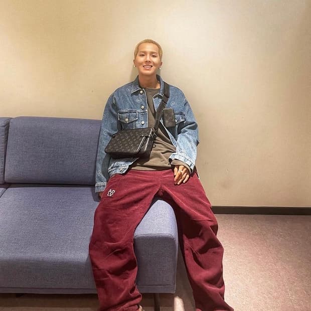 마틴로즈 r로고 데님 자켓 오버사이즈